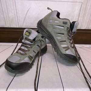 old hiking boots
